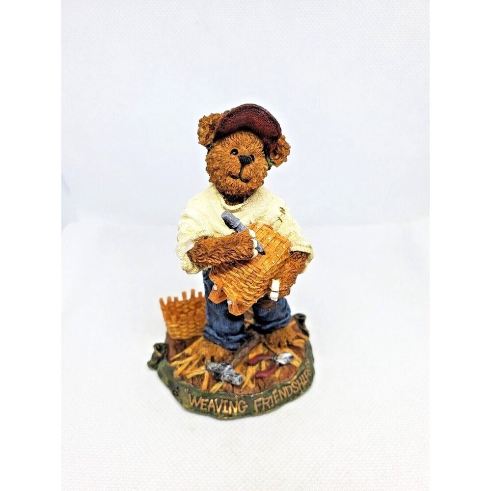 Boyds Bears & Friends The Bearstone Collection Weaver Weaving Friendship Statue